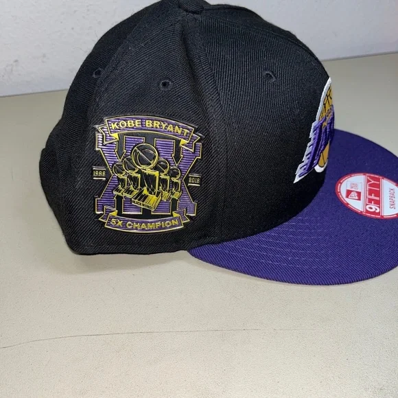 New Lakers kobe bryant 5X champions 1996-2016 XX years hat 9fifty snapback RARE